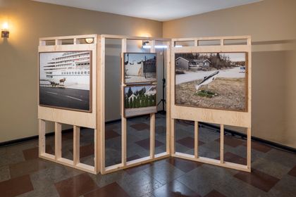 Installation view of open call winner and solo artist Helge Skodvin's exhibition, The Royal Danish Theatre 2026. © Jan Søndergaard