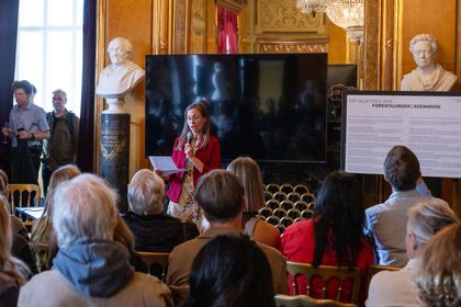 Opening speech with festival director Maja Dyrehauge Gregersen, The Royal Danish Theatre 2026 © Mauro Benitez