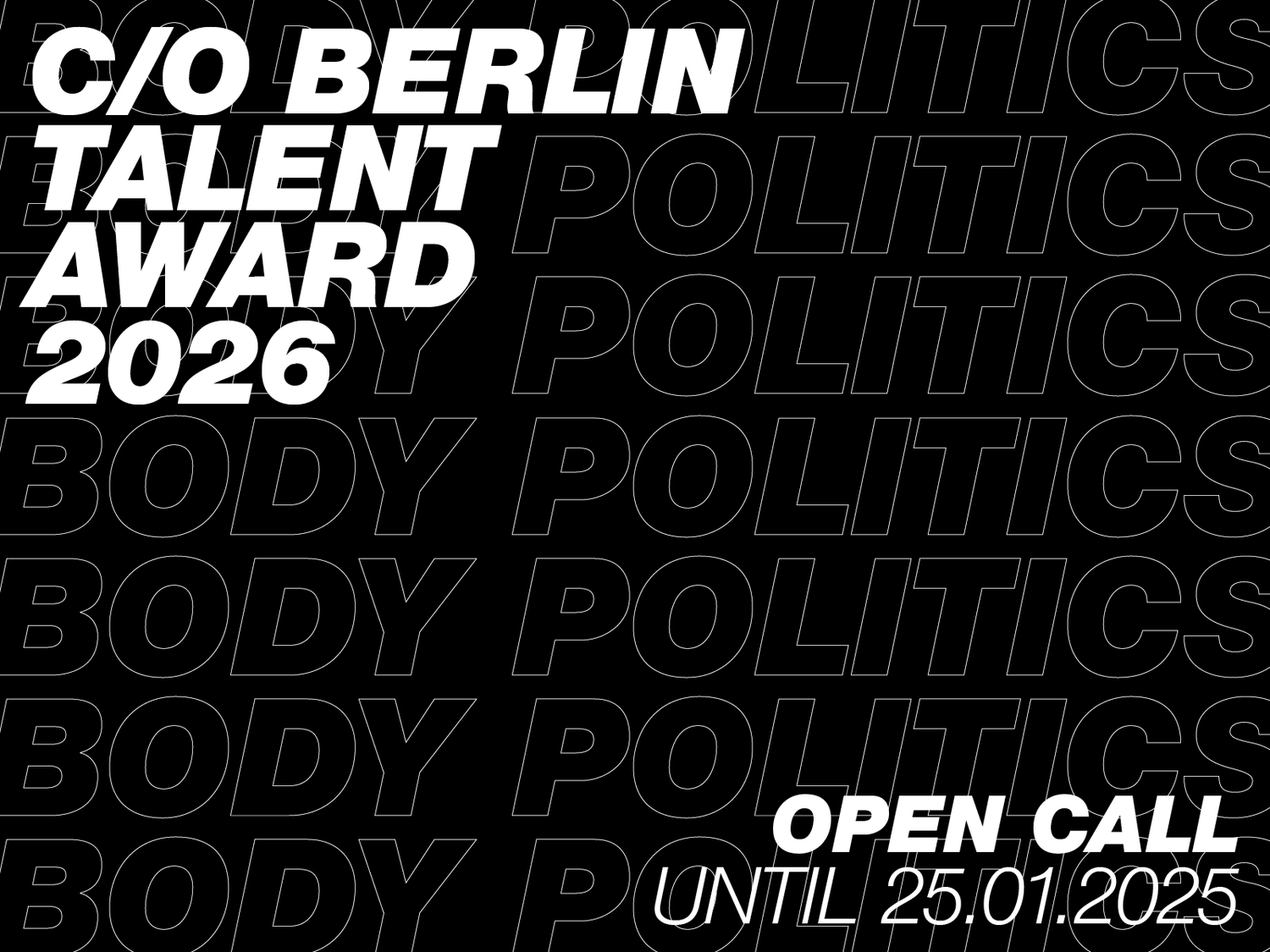 C/O Berlin Talent Award 2026 – Artist 
