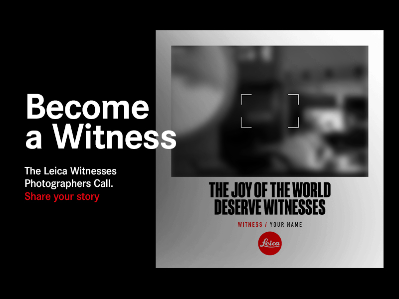 BECOME A WITNESS