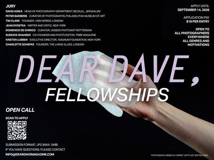 DEAR DAVE, 2026 Fellowship