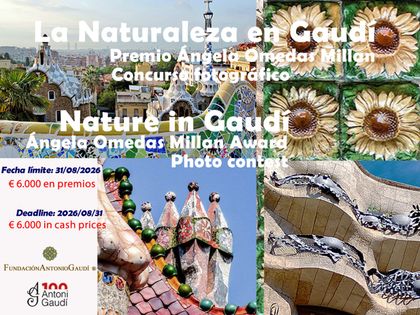 International Photography Competition “Nature in Gaudí. Ángeles Omedas Millan Prize” 
